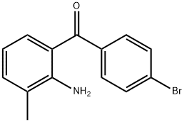 Methanone, (2-amino-3-methylphenyl)(4-bromophenyl)- Struktur