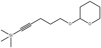 2H-Pyran, tetrahydro-2-[[5-(trimethylsilyl)-4-pentyn-1-yl]oxy]- 化学構造式