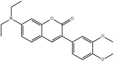 2H-1-Benzopyran-2-one, 7-(diethylamino)-3-(3,4-dimethoxyphenyl)-|