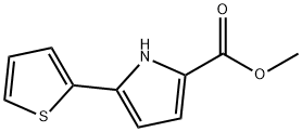 1H-Pyrrole-2-carboxylic acid, 5-(2-thienyl)-, methyl ester Struktur