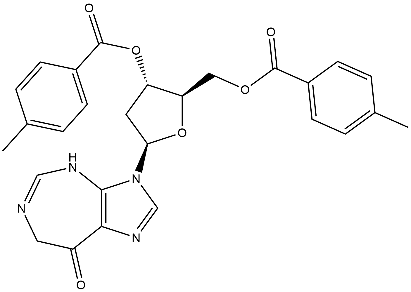 72079-79-9 Imidazo[4,5-d][1,3]diazepin-8(3H)-one, 3-[2-deoxy-3,5-bis-O-(4-methylbenzoyl)-β-D-erythro-pentofuranosyl]-4,7-dihydro-