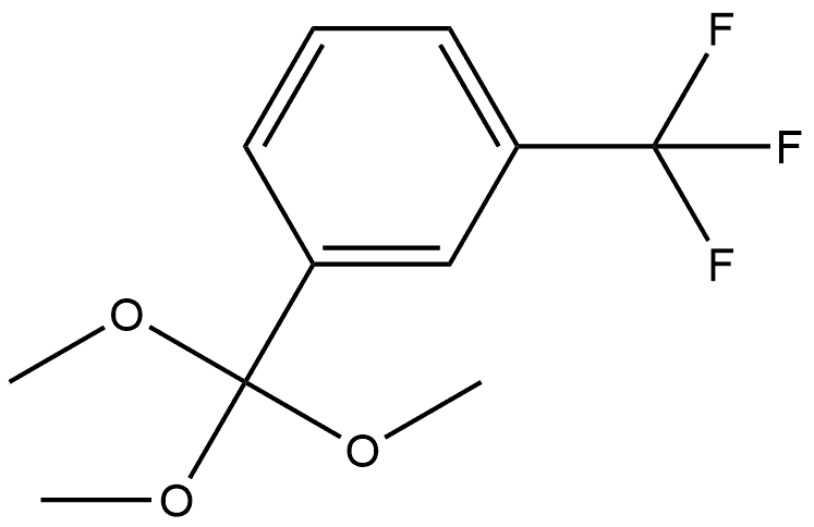 1-(Trifluoromethyl)-3-(trimethoxymethyl)benzene Structure