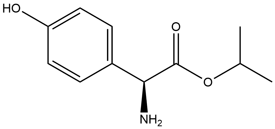 S-4-Hydroxyphenylglycine isopropyl ester Structure