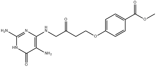 Benzoic acid, 4-[4-[(2,5-diamino-1,6-dihydro-6-oxo-4-pyrimidinyl)amino]-3-oxobutoxy]-, methyl ester