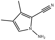 1H-Pyrrole-2-carbonitrile, 1-amino-3,4-dimethyl- Structure