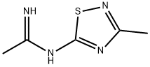 Ethanimidamide, N-(3-methyl-1,2,4-thiadiazol-5-yl)- Structure