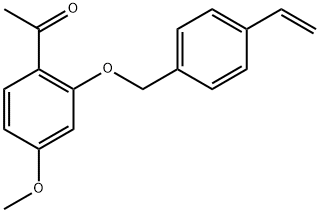1-[2-[(4-Ethenylphenyl)methoxy]-4-methoxyphenyl]ethanone Structure