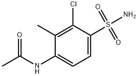 Acetamide, N-[4-(aminosulfonyl)-3-chloro-2-methylphenyl]-,72290-15-4,结构式