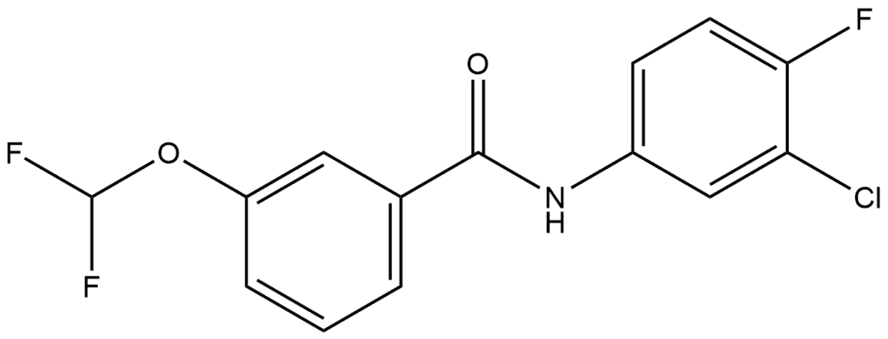 N-(3-Chloro-4-fluorophenyl)-3-(difluoromethoxy)benzamide Structure