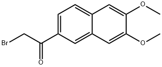 2-Bromo-1-(6,7-dimethoxynaphthalen-2-yl)ethanone 化学構造式