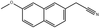 2-Naphthaleneacetonitrile, 7-methoxy- 化学構造式