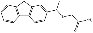 (1-(2-Fluorenyl)-aethylmercapto)essigsaeureamid [German] Structure