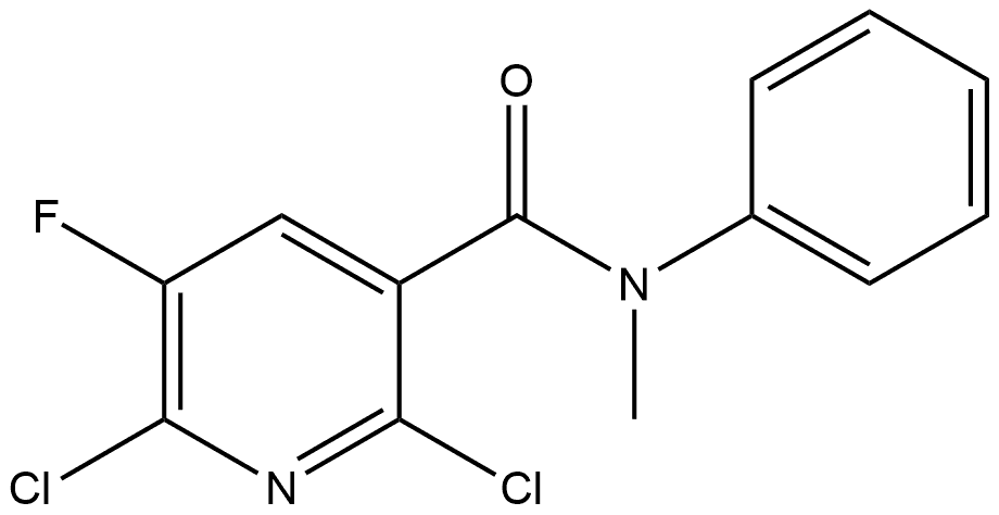 2,6-Dichloro-5-fluoro-N-methyl-N-phenyl-3-pyridinecarboxamide Structure