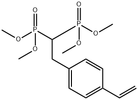 2-(4-ethenylphenyl)ethylidene] tetramethyl bisphosphonic acid ester Structure