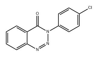 1,2,3-Benzotriazin-4(3H)-one, 3-(4-chlorophenyl)- Structure