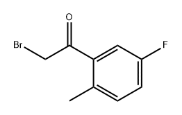 Ethanone, 2-bromo-1-(5-fluoro-2-methylphenyl)- 结构式