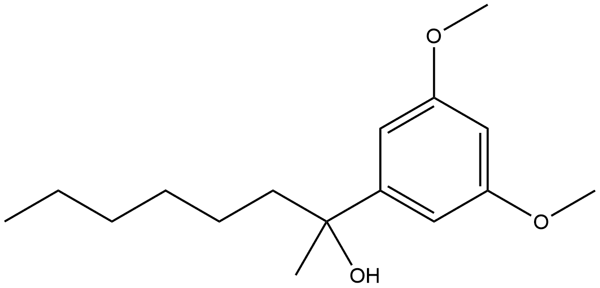 α-Hexyl-3,5-dimethoxy-α-methylbenzenemethanol 结构式