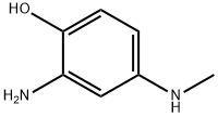 2-Amino-4-(methylamino)phenol 结构式