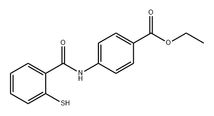Benzoic acid, 4-[(2-mercaptobenzoyl)amino]-, ethyl ester Struktur