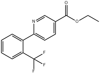Ethyl 6-(2-(trifluoromethyl)phenyl)nicotinate Struktur