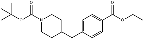 1-Piperidinecarboxylic acid, 4-[[4-(ethoxycarbonyl)phenyl]methyl]-, 1,1-dimethylethyl ester