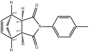 REL-(3AR,4S,7R,7AS)-2-(对甲苯基)-3A,4,7,7A-四氢-1H-4,7-甲烷异吲哚-1,3(2H)-二酮, 72657-49-9, 结构式