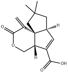 (4aR,6aS,9aR)-1,2,4,4a,6a,7,8,9-Octahydro-8,8-dimethyl-1-methylene-2-oxopentaleno[1,6a-c]pyran-5-carboxylic acid 结构式