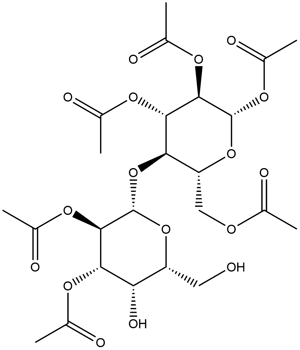 β-D-Glucopyranose, 4-O-(2,3-di-O-acetyl-β-D-galactopyranosyl)-, 1,2,3,6-tetraacetate