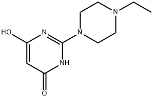 4(3H)?-?Pyrimidinone, 2-?(4-?ethyl-?1-?piperazinyl)?-?6-?hydroxy- Structure