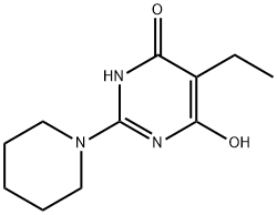 4(3H)?-?Pyrimidinone, 5-?ethyl-?6-?hydroxy-?2-?(1-?piperidinyl)?- 结构式