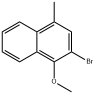 Naphthalene, 2-bromo-1-methoxy-4-methyl- Structure