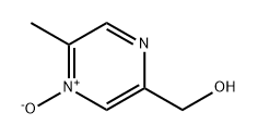 2-Pyrazinemethanol, 5-methyl-, 4-oxide Struktur