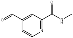2-Pyridinecarboxamide, 4-formyl-N-methyl- Struktur