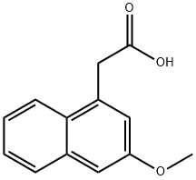1-Naphthaleneacetic acid, 3-methoxy-,72836-69-2,结构式