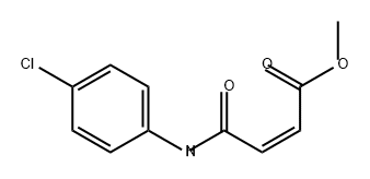 2-Butenoic acid, 4-[(4-chlorophenyl)amino]-4-oxo-, methyl ester, (2Z)- Structure