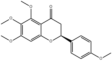5,6,7,4'-Tetramethoxyflavanone Struktur
