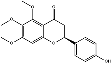 4'-Hydroxy-5,6,7-trimethoxyflavanone 结构式