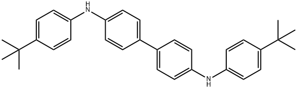 [1,1'-Biphenyl]-4,4'-diamine, N4,N4'-bis[4-(1,1-dimethylethyl)phenyl]- Structure