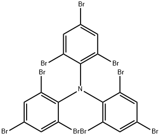 Tris(2,4,6-tribromphenyl)amin-Radikalkation 结构式