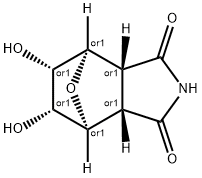 4,7-Epoxy-1H-isoindole-1,3(2H)-dione, hexahydro-5,6-dihydroxy-, (3aR,4R,5S,6R,7S,7aS)-rel- Structure