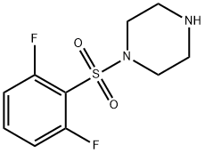 1-((2,6-二氟苯基)磺酰基)哌嗪, 731003-62-6, 结构式