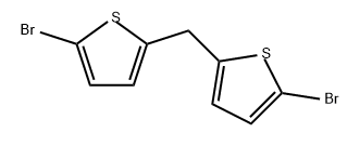 Thiophene, 2,2'-methylenebis[5-bromo- Struktur