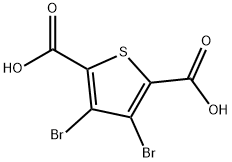 2,5-Thiophenedicarboxylic acid, 3,4-dibromo- Structure