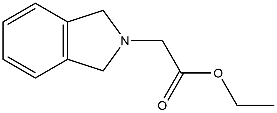 2H-Isoindole-2-acetic acid, 1,3-dihydro-, ethyl ester 化学構造式
