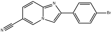 Imidazo[1,2-a]pyridine-6-carbonitrile, 2-(4-bromophenyl)- Structure