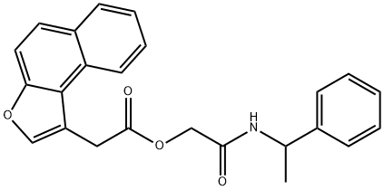 Naphtho[2,1-b]furan-1-acetic acid, 2-oxo-2-[(1-phenylethyl)amino]ethyl ester|WAY-621102