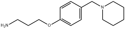 1-Propanamine, 3-[4-(1-piperidinylmethyl)phenoxy]- Structure