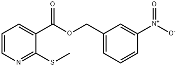 733005-57-7 (3-nitrophenyl)methyl 2-(methylsulfanyl)pyridine-3-carboxylate