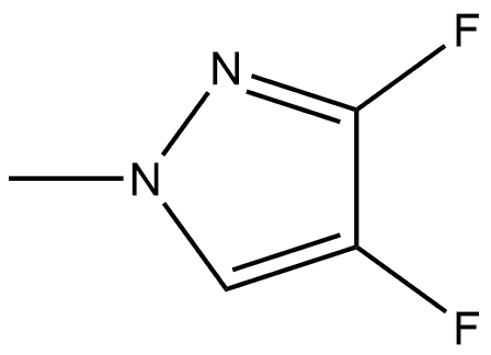 3,4-Difluoro-1-methyl-1H-pyrazole 化学構造式