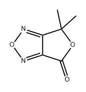 4H,6H-Furo[3,4-c][1,2,5]oxadiazol-4-one, 6,6-dimethyl- Struktur